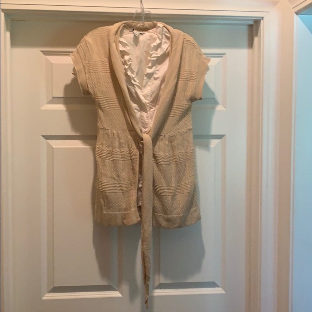 Tan mid length tunic